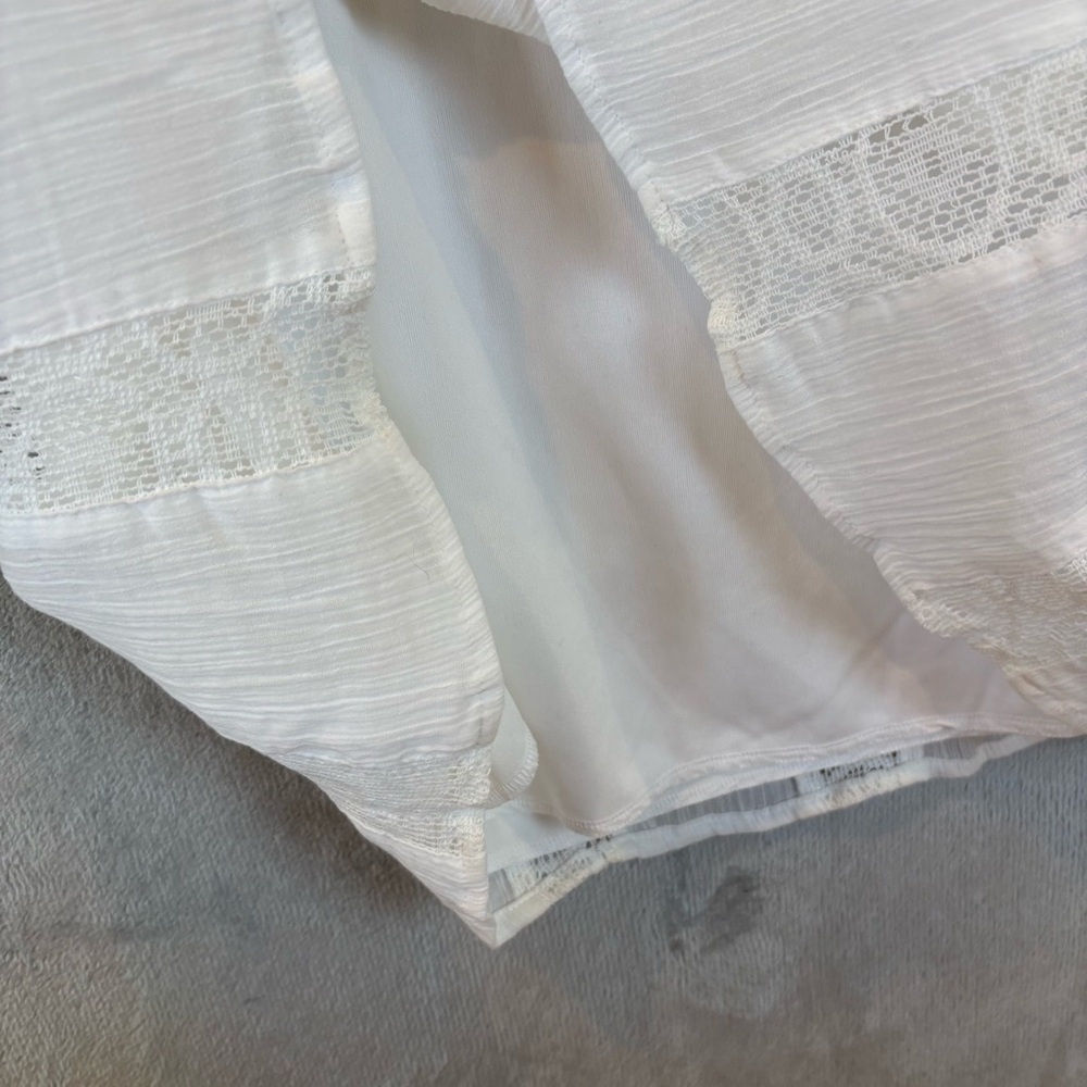 NWT Studio West White Boho Lace Maxi Skirt Wmn’s M - Picture 4 of 11